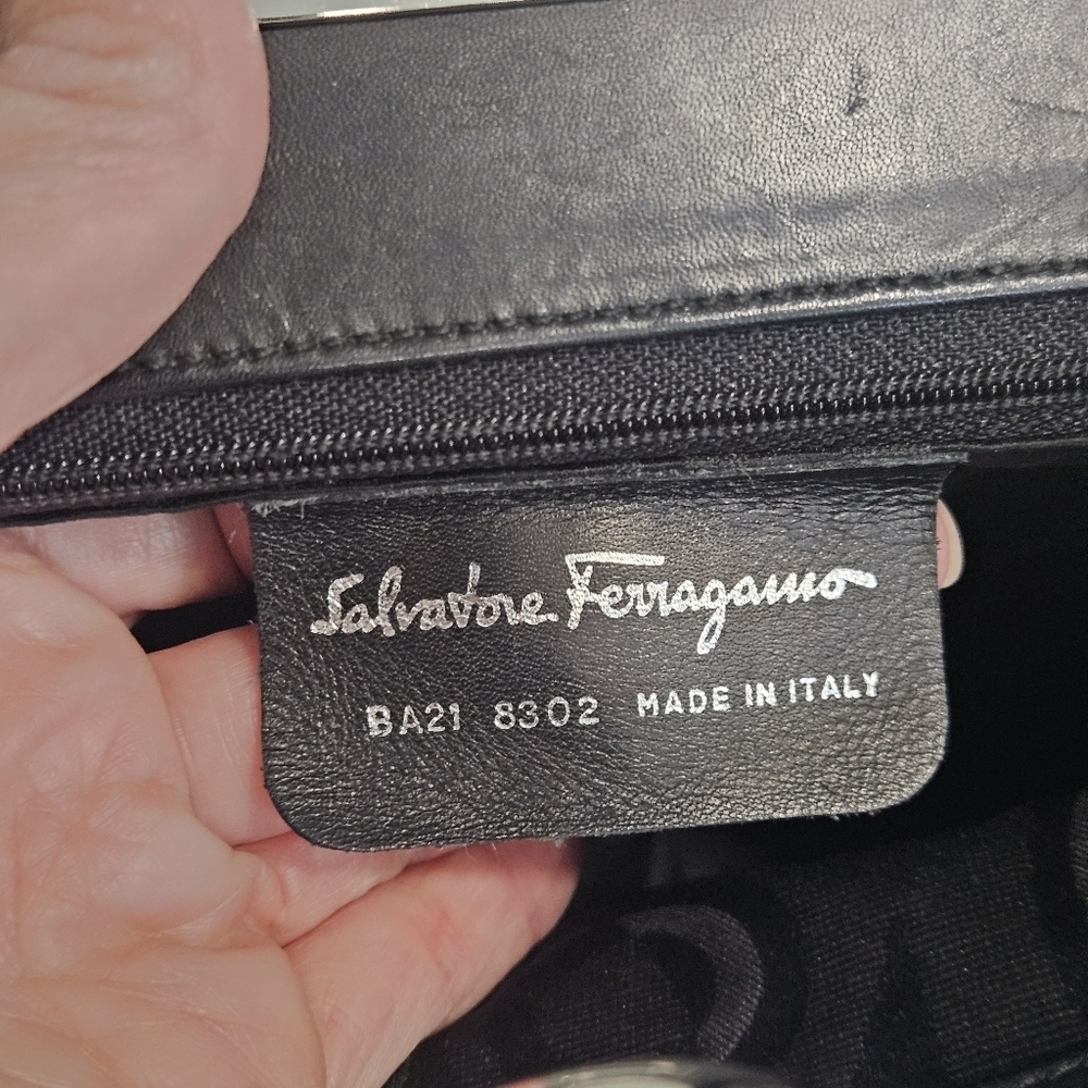 Salvatore Ferragamo Gancini Leather Handbag - Picture 11 of 14